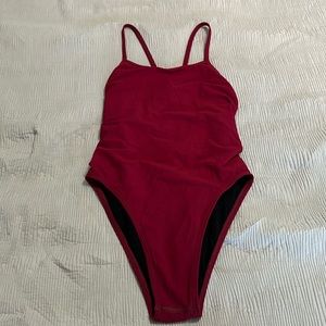 Jolyn Perry Onsie in color Cabernet